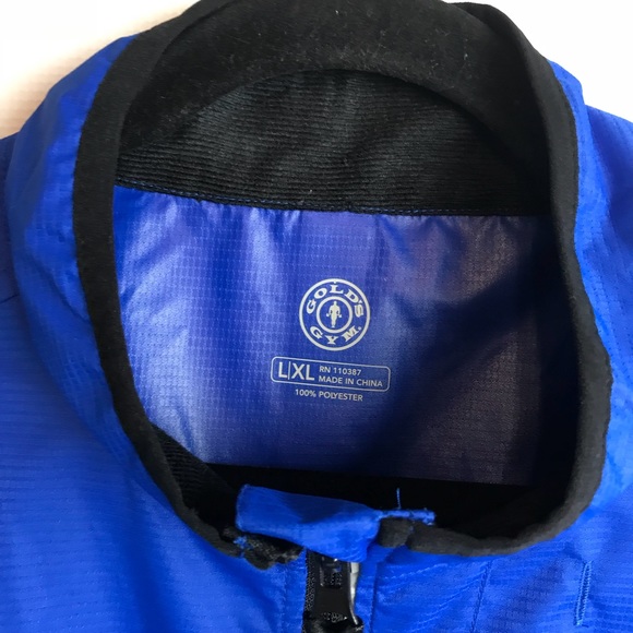 Gold's Gym Reflective Vest L / XL  Blue Black - Picture 6 of 7